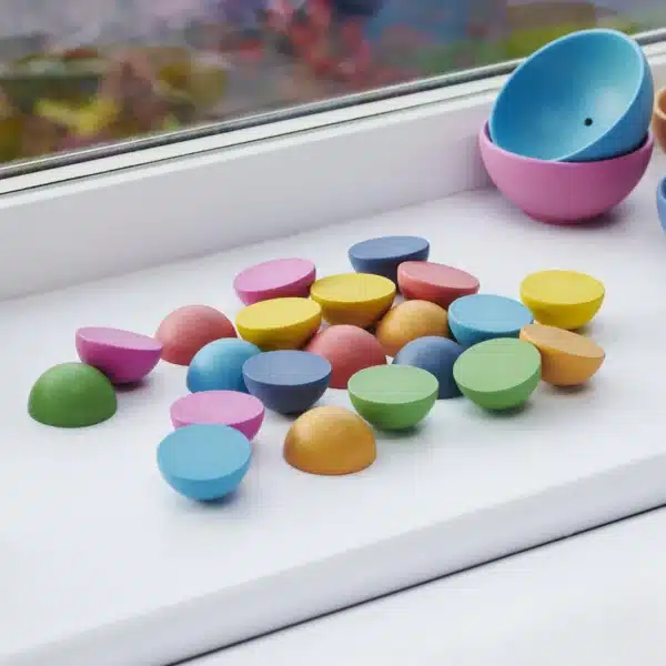 Tickit Regenboog Houten Halve Bollen