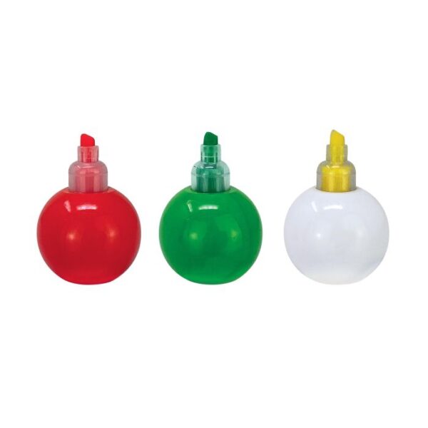 Kerst 3 kleuren Markeerstift