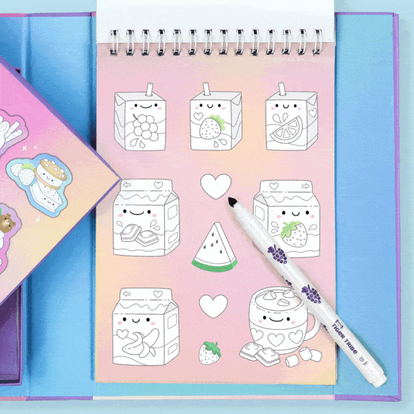 Tiger Tribe Scented Stacks Of Stickers - Dreamy Desserts