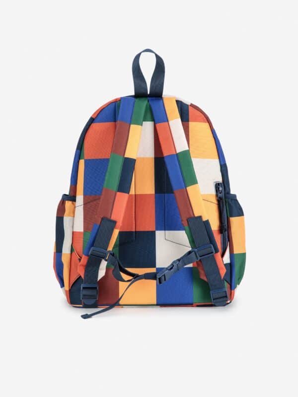 Bobo Choses Bobo Choses Multicolor Tiles School Bag Multicolor 8445782342016 AW25 Bobo Kleding & Accessoires Tassen & Rugzakken  Wijs west