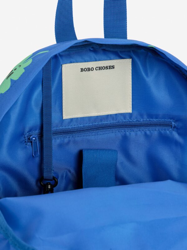 Bobo Choses Bobo Choses Clover All Over School Bag Blue 8445782342030 AW25 Bobo Kleding & Accessoires Tassen & Rugzakken  Wijs west