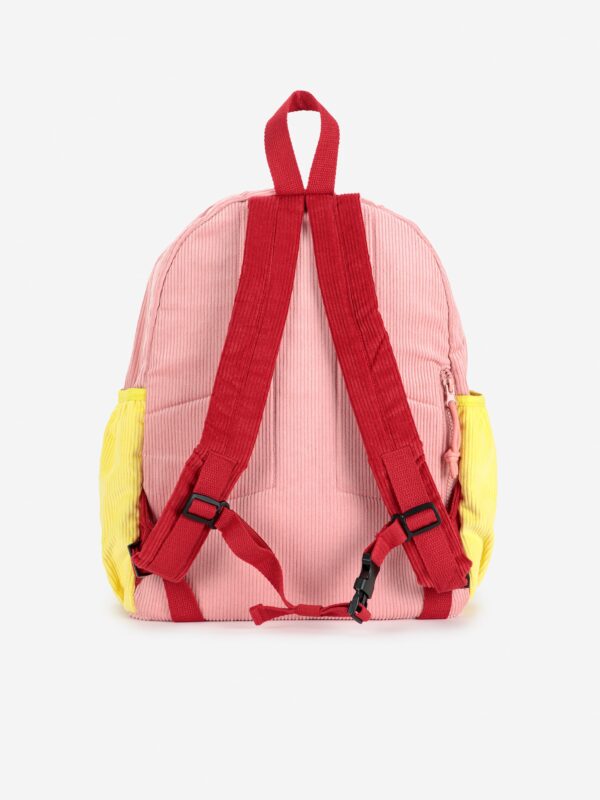 Bobo Choses Bobo Choses Tic Tac Toe Color Block Corduroy School Bag Multicolor 8445782342047 AW25 Bobo Kleding & Accessoires Tassen & Rugzakken  Wijs west