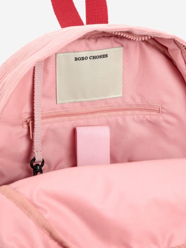Bobo Choses Bobo Choses Tic Tac Toe Color Block Corduroy School Bag Multicolor 8445782342047 AW25 Bobo Kleding & Accessoires Tassen & Rugzakken  Wijs west