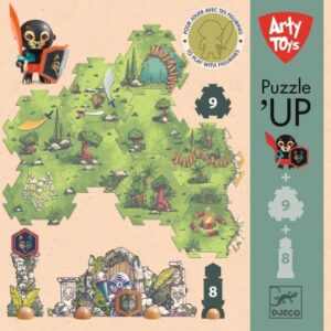 DJ06918 Djeco Arty Toys Puzzle Up Voras Furious -18 Pcs