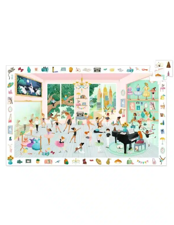 Djeco Djeco Observatiepuzzel De Dansschool 3070900075146 Djeco sep25 Speelgoed & Spellen Puzzels  Wijs west