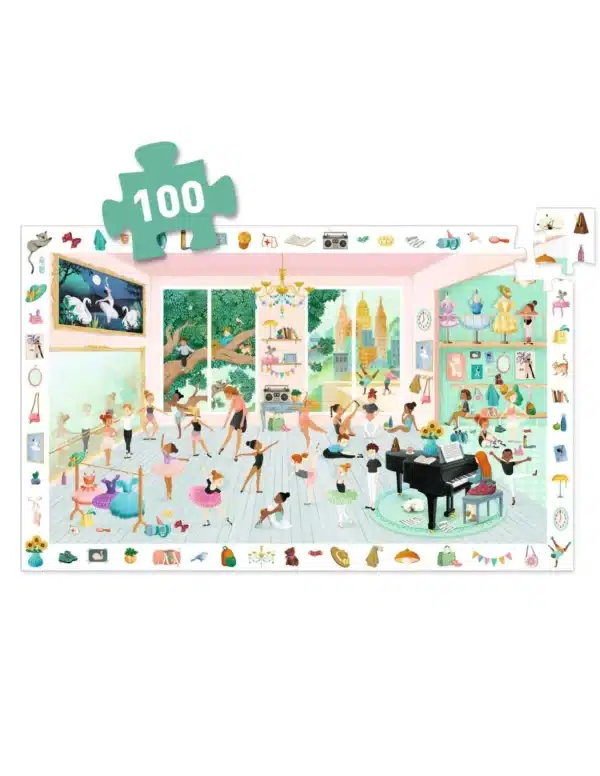 Djeco Djeco Observatiepuzzel De Dansschool 3070900075146 Djeco sep25 Speelgoed & Spellen Puzzels  Wijs west