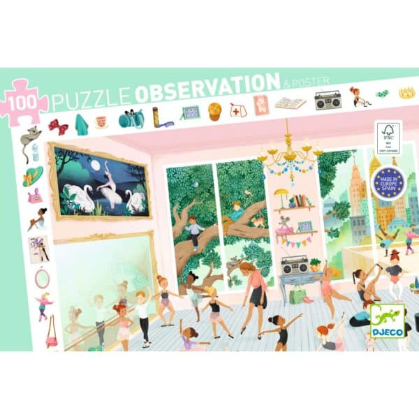 Djeco Observatiepuzzel De Dansschool - 100 Pcs