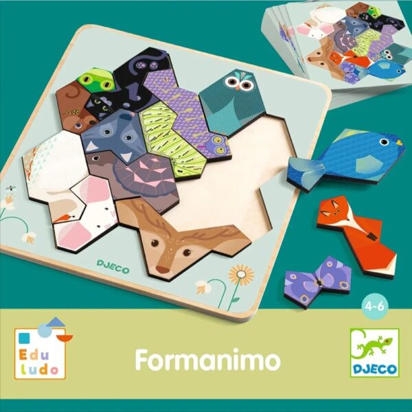 Djeco Djeco Eduludo Spel Formanimo 3070900082267 Djeco sep25 Speelgoed & Spellen Spellen  Wijs west