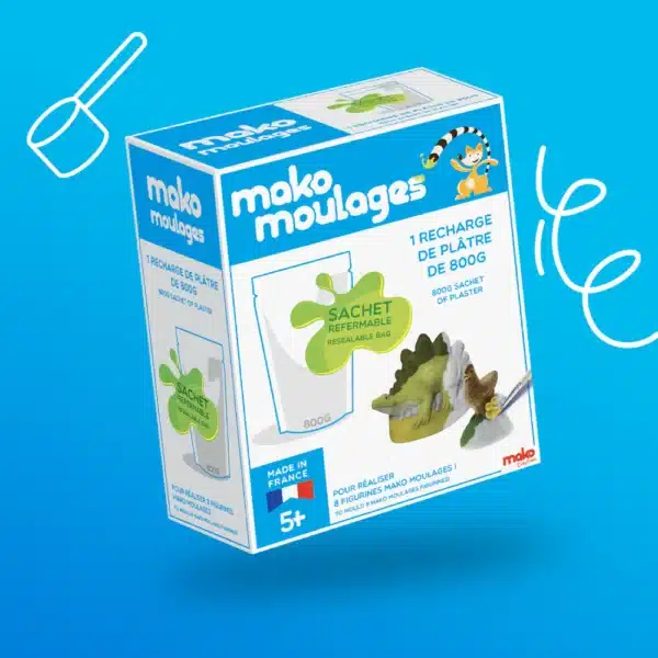 Mako Moulages Mako Moulages - Sneldrogend Gips 800 Gram 3760012590049 Mako Speelgoed & Spellen Knutselen  Wijs west