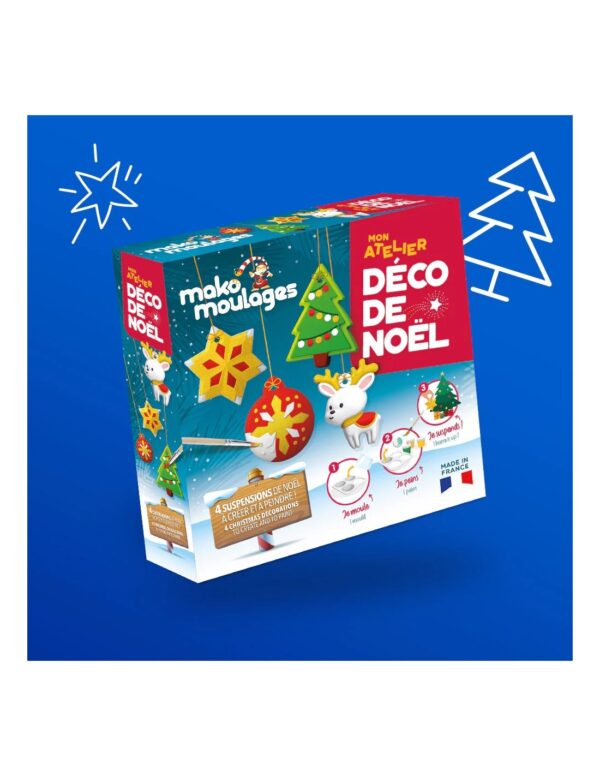 Mako Moulages Mako Moulages - Atelier 4 Kersthangers Decoratie 3760012590919 Mako Speelgoed & Spellen Knutselen  Wijs west