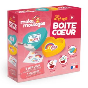 Mako Moulages Mako Moulages - Atelier Sieradendoosje Hartje Decoratie 3760012590940 Mako Speelgoed & Spellen Knutselen  Wijs west