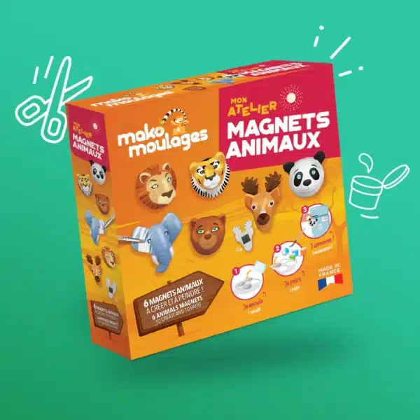 Mako Moulages Mako Moulages - Magneten Dieren 3760012590957 Mako Speelgoed & Spellen Knutselen  Wijs west