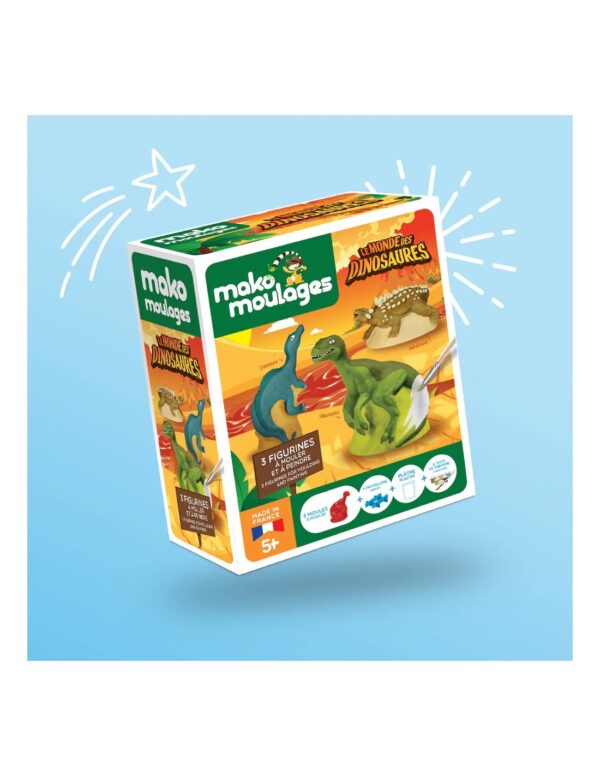 Mako Moulages Mako Moulages - Tyrannosaurus Rex Triceratops Diplodocus Dino 3 Mallen Set Voor Sneldrogend Gips 3760012590971 Mako Speelgoed & Spellen Knutselen  Wijs west