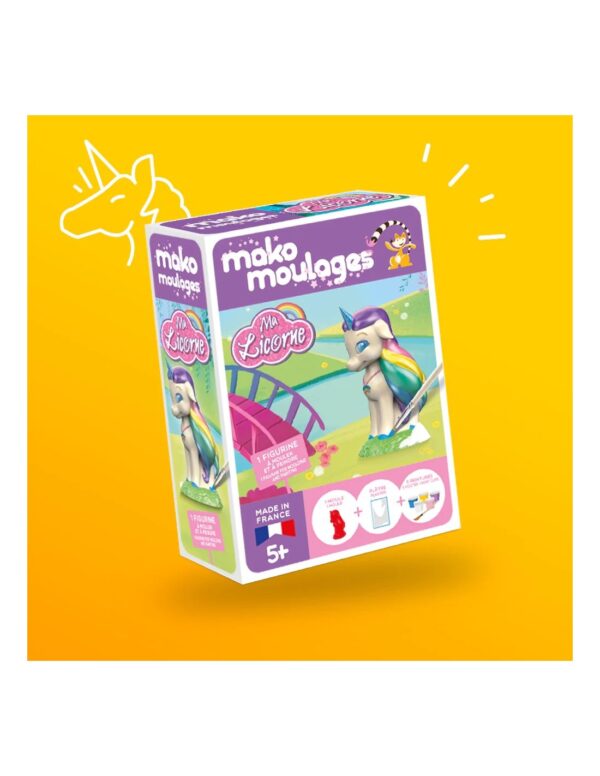 Mako Moulages Mako Moulages - Eenhoorn Regenboog 1 Mal Voor Sneldrogend Gips Set - Pakket S 3760012591084 Mako Speelgoed & Spellen Knutselen  Wijs west