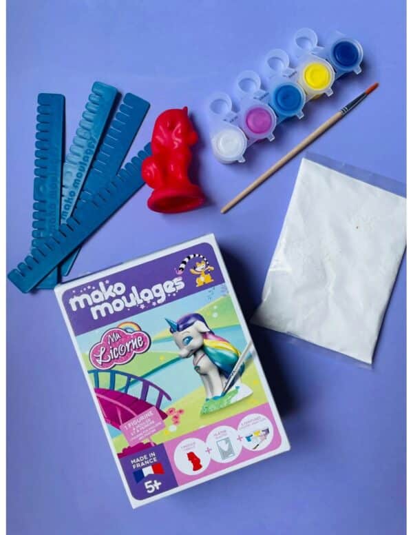 Mako Moulages Mako Moulages - Eenhoorn Regenboog 1 Mal Voor Sneldrogend Gips Set - Pakket S 3760012591084 Mako Speelgoed & Spellen Knutselen  Wijs west