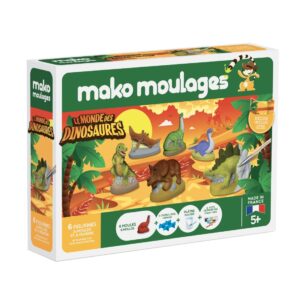 Mako Moulages Mako Moulages - Dinosaurus 6 Mallen Voor Sneldrogend Gips 3760012591091 Mako Speelgoed & Spellen Knutselen  Wijs west