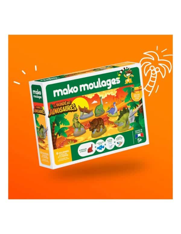 Mako Moulages Mako Moulages - Dinosaurus 6 Mallen Voor Sneldrogend Gips 3760012591091 Mako Speelgoed & Spellen Knutselen  Wijs west