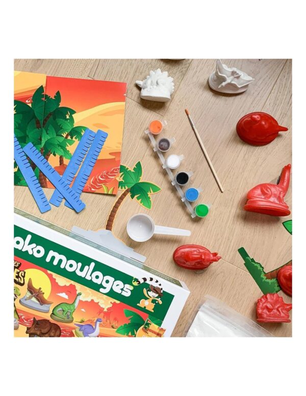 Mako Moulages Mako Moulages - Dinosaurus 6 Mallen Voor Sneldrogend Gips 3760012591091 Mako Speelgoed & Spellen Knutselen  Wijs west