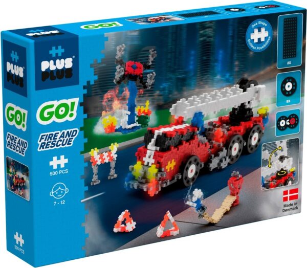 Plus Plus Plus Plus Go Fire En Rescue: 500 Stuks 5710409105262  Speelgoed & Spellen Bouwen  Wijs west