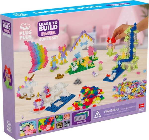 Plus Plus Plus Plus Learn To Build Pastel: 1200 Stuks 5710409104371  Speelgoed & Spellen Bouwen  Wijs west