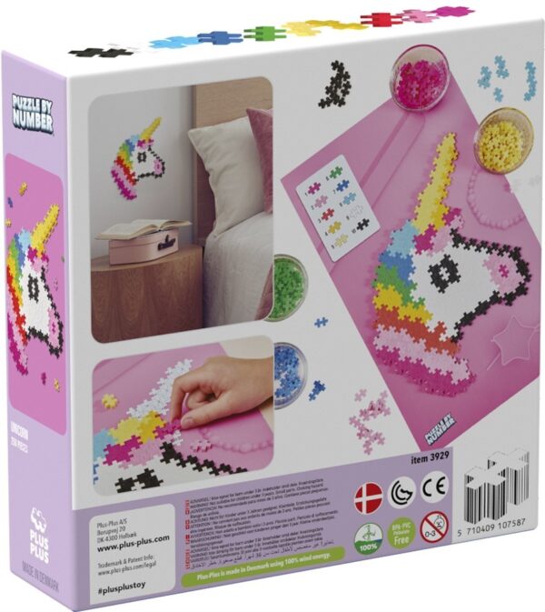 Plus Plus Plus Plus Puzzle By Number Eenhoorn: 250 Stuks 5710409107587  Speelgoed & Spellen Bouwen  Wijs west