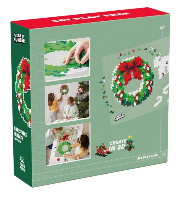 Plus Plus Plus Plus Puzzle By Number - Christmas Wreath 5710409108454  Speelgoed & Spellen Bouwen  Wijs west