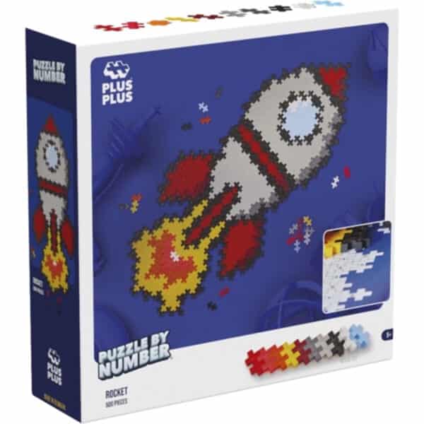 Plus Plus Puzzle by Number Raket - 500 Pcs