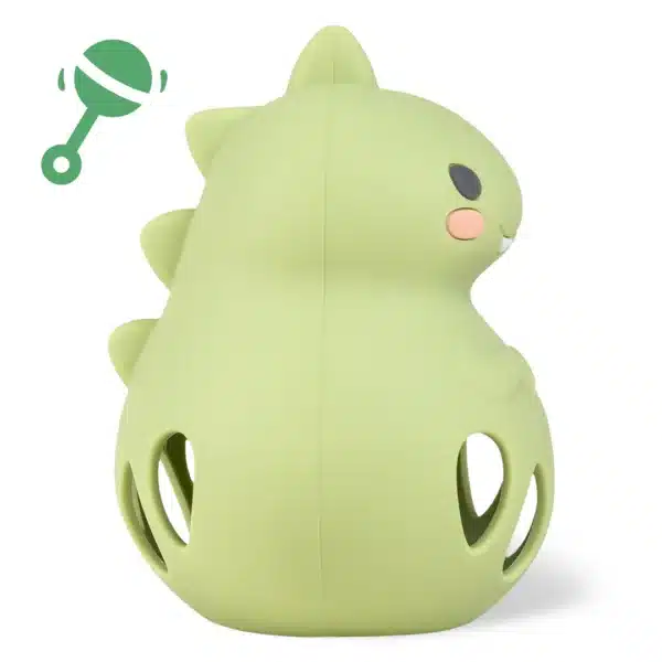 Tiger Tribe Silicone Rattle - Dino
