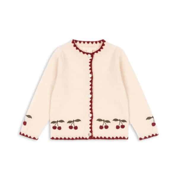 Konges Sløjd Konges Sløjd Aps Collette Cardigan Off White 5715681167229 Konges AW25 Kleding & Accessoires Sweaters & Truien  Wijs west