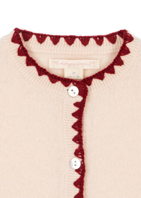 Konges Sløjd Konges Sløjd Aps Collette Cardigan Off White 5715681167229 Konges AW25 Kleding & Accessoires Sweaters & Truien  Wijs west