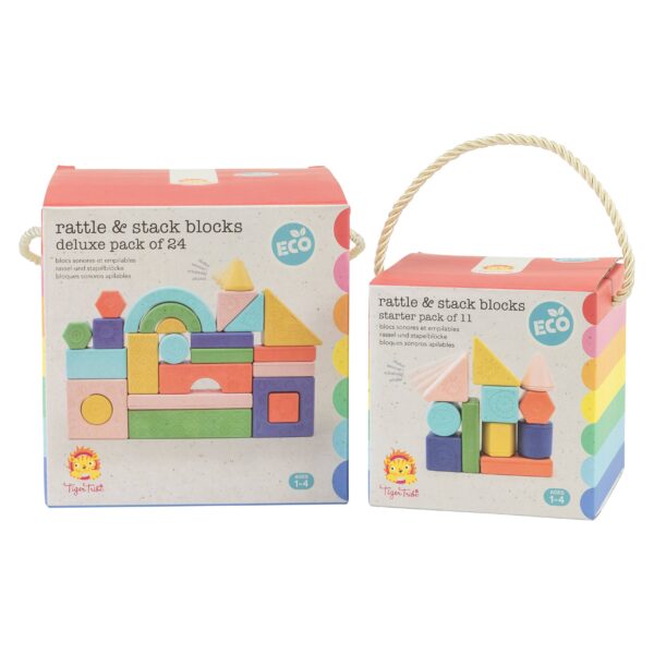 Tiger Tribe Bio Rattle Blocks - Deluxe Pack