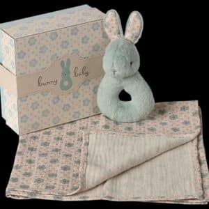 Maileg Maileg Konijnenratelset - Mint 5707304143352 Maileg25 Speelgoed & Spellen Knuffels  Wijs west