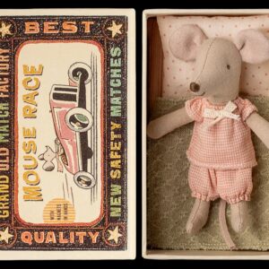 Maileg Maileg Kleine zusmuis in luciferdoos 5707304148326 Maileg25 Speelgoed & Spellen Spelen: Pretend & Play Poppen Wijs west