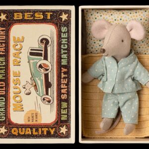 Maileg Maileg Kleine broertje muis in luciferdoos 5707304148333 Maileg25 Speelgoed & Spellen Spelen: Pretend & Play Poppen Wijs west