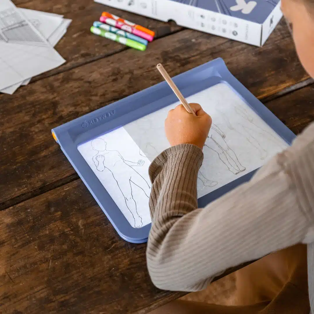 KidyWolf KIDYDRAW-PRO mobiele en lichtgevende tablet Blauw - Manga