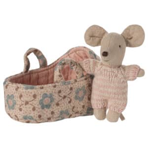 Maileg Baby Muis in Bed - Rose