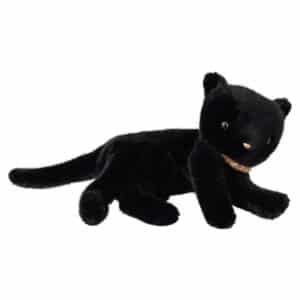 Maileg Slapende kitten plush, Medium - Zwart