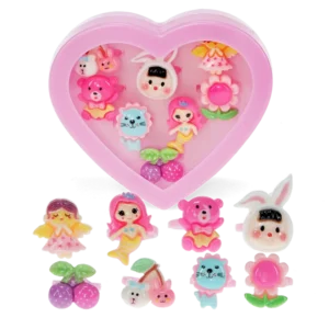 Rex London Cute rings in a Heart box