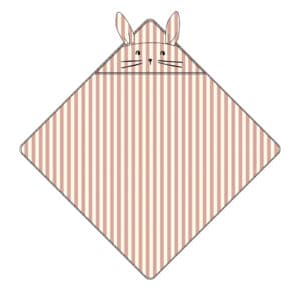 Liewood Liewood Albert Hooded Towel Coral Blush / Creme De La Creme Stripe 5715493532734 4 28