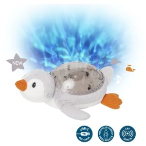 CloudB Twilight Buddies - Tranquil Penguin- Grey (Rechargeable)