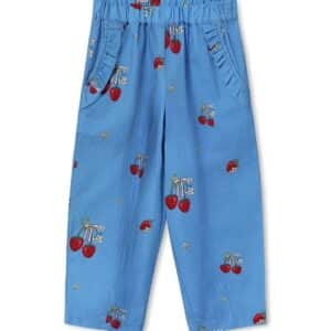 Fliink Fliink Elma Pant Marina Blue Aop 5715435126984 SS26 Fliink Kleding & Accessoires Broeken Korte Broeken Wijs west