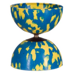 Diabolo gemarmerd Rainbow - Geel/blauw