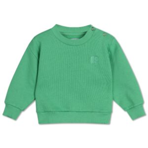 Repose AMS Repose Ams 3. Cozy Drop Shoulder Sweater Jumping Jade 8721449013674 Repose SS26 Kleding & Accessoires Baby Bovenstukjes Wijs west