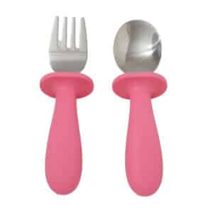 Tress Tableware Kids The Spoon & Fork Bubbly Pink