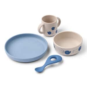 Liewood Liewood Vivi Printed Tableware Set Pufferfish / Sandy 5715493550585 4 25
