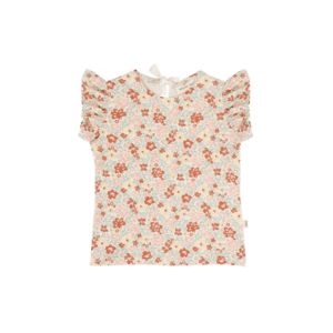 House of Jamie House of Jamie Ruffled Tee Flowerbomb 8719654186337 HOJ SS26 Kleding & Accessoires Shirts T-shirts Wijs west