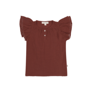 House of Jamie House of Jamie Butterfly Top Cinnabar 8719654187020 HOJ SS26 Kleding & Accessoires Shirts  Wijs west