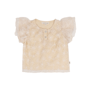 House of Jamie House of Jamie Dreamy Butterfly Top Daisy Ivory 8719654187204 HOJ SS26 Kleding & Accessoires Shirts  Wijs west