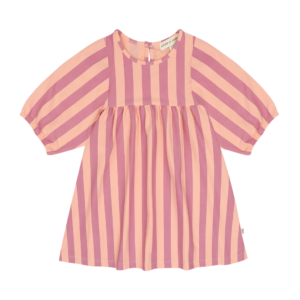 House of Jamie House of Jamie Balloon High Waist Jurk Violet Bellini Stripes 8719654188829 HOJ SS26 Kleding & Accessoires Rokjes & Jurkjes  Wijs west