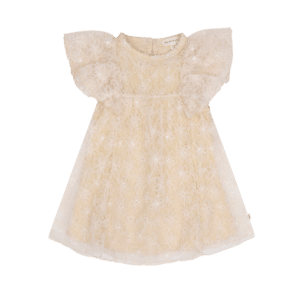 House of Jamie House of Jamie Dreamy Butterfly Jurk Daisy Ivory 8719654189000 HOJ SS26 Kleding & Accessoires Rokjes & Jurkjes  Wijs west